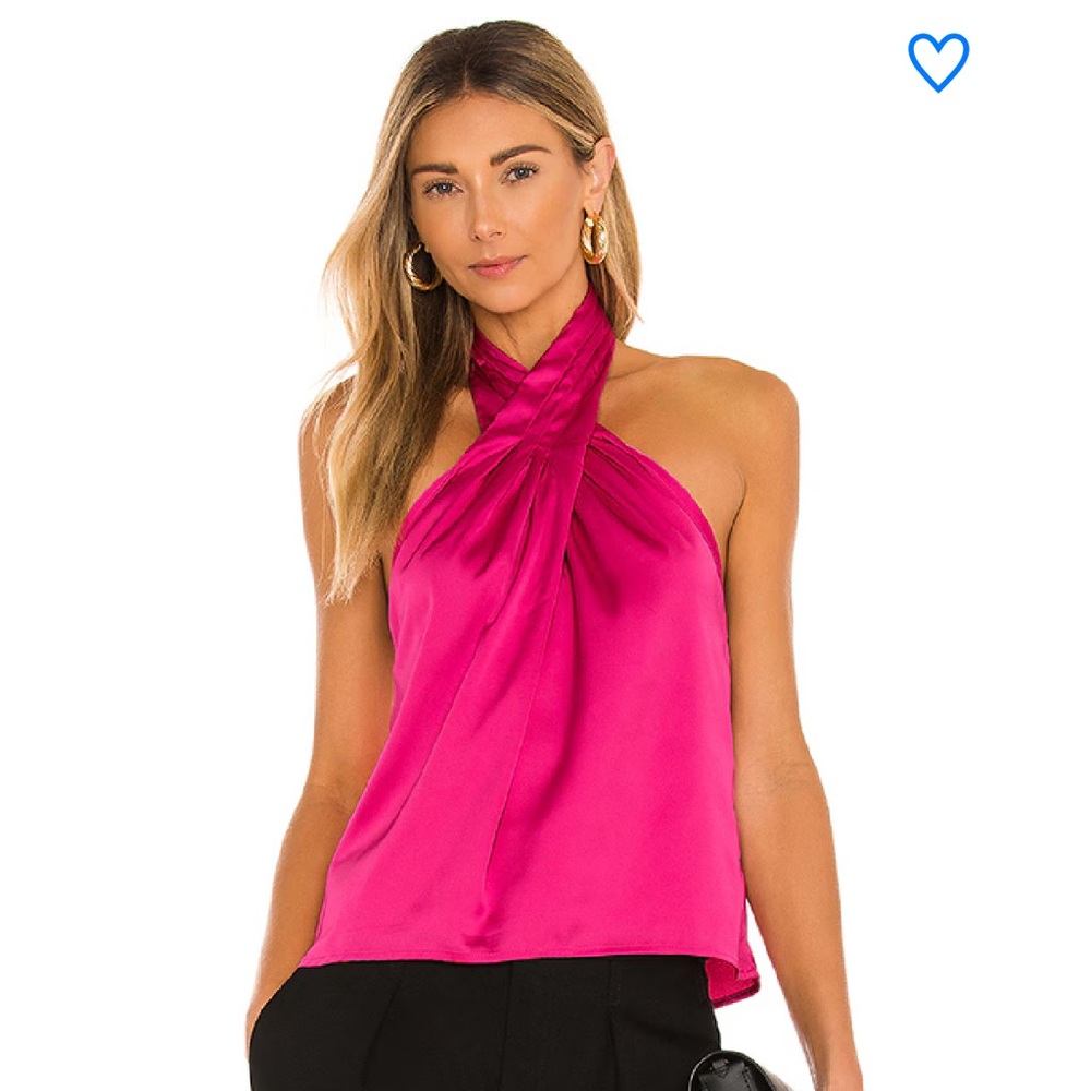 REVOLVE x superdown amerie pleated halter - size XS